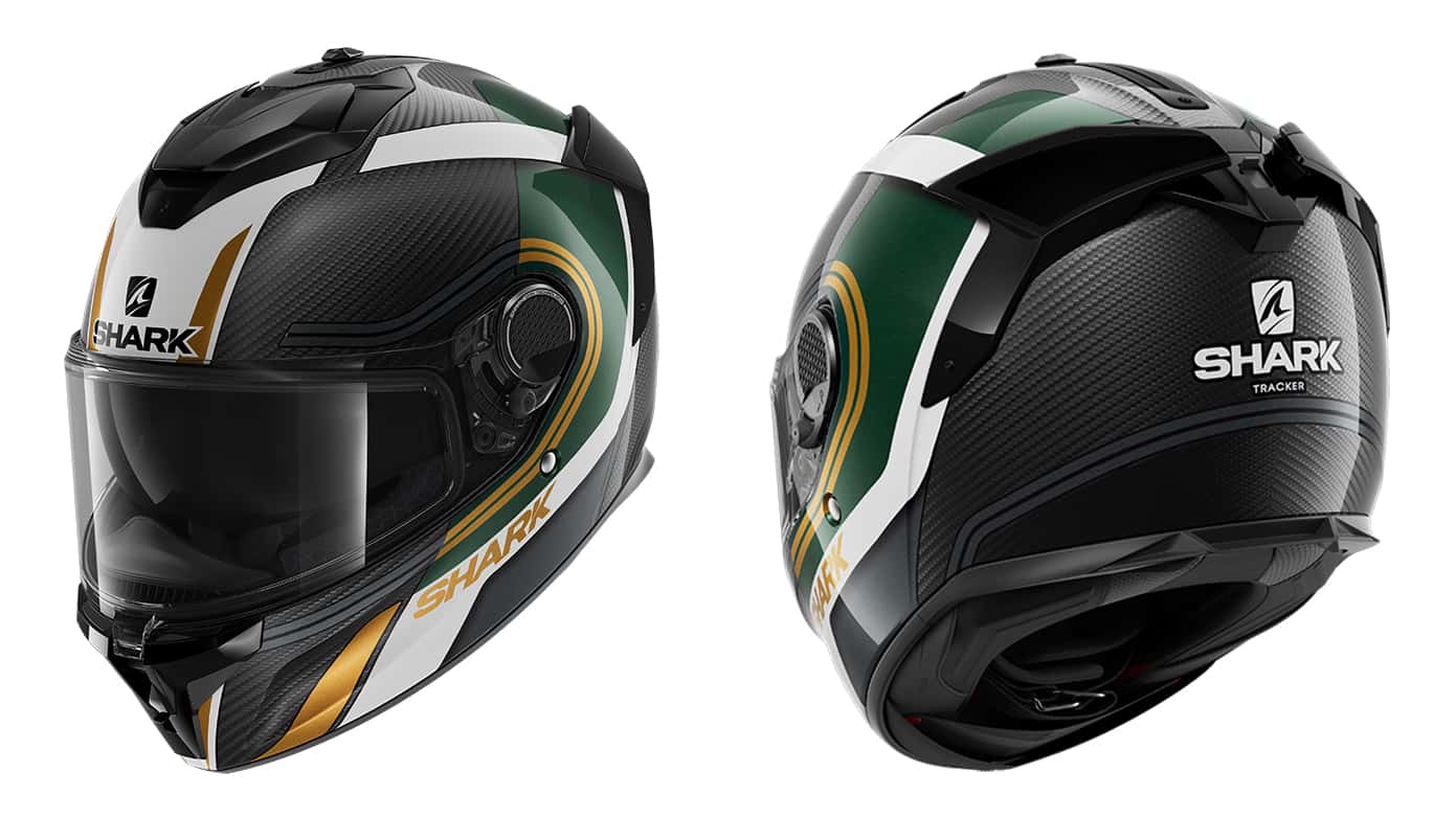 GT Pro Visier SHARK Spartan Motorradhelm - Leichter Komposit-Helm Mit Sonnenvisier Gr. XL Spartan Helm Schwarz