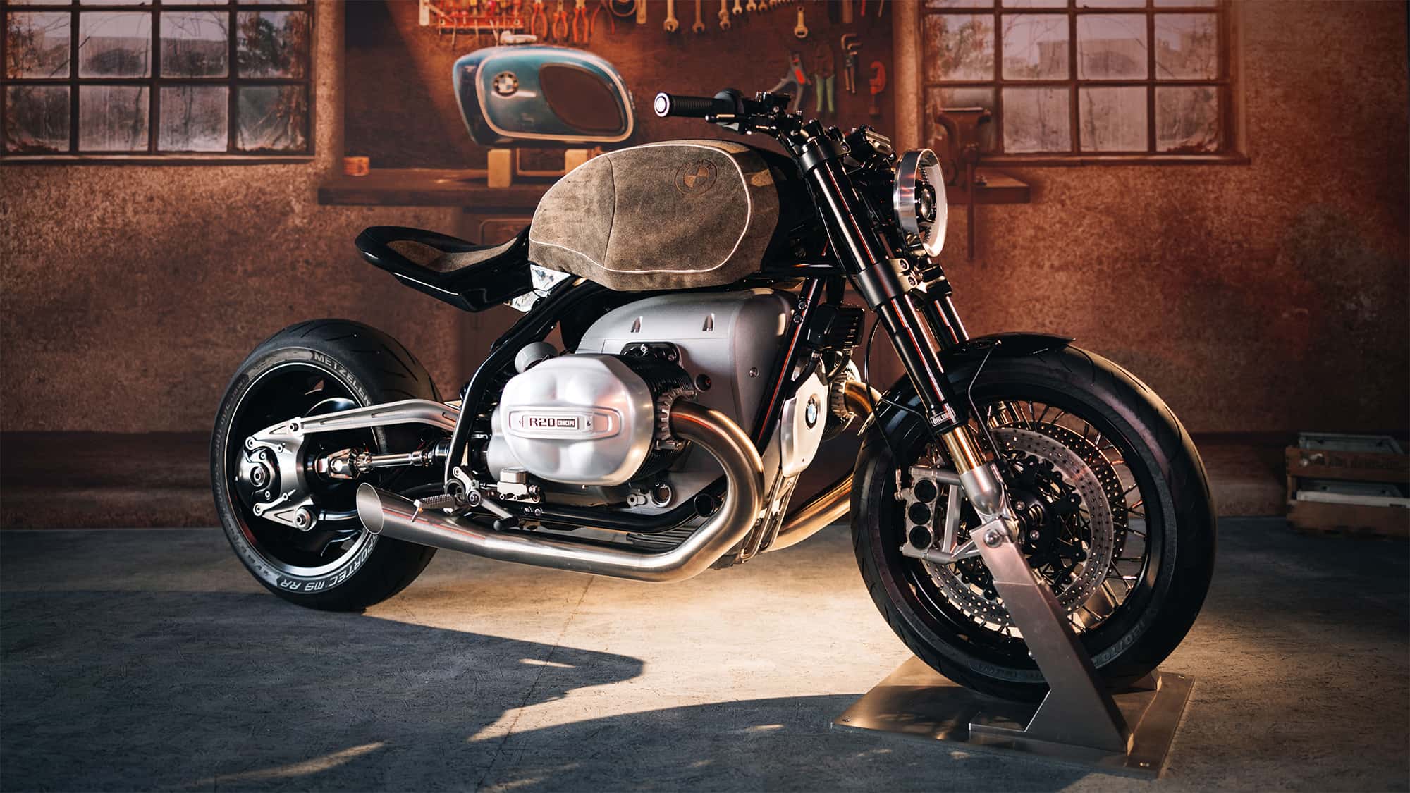 Noch 15917 BMW R60 Modell – Landschafts-Modellier-Zubehör, Detailgetreue Miniatur